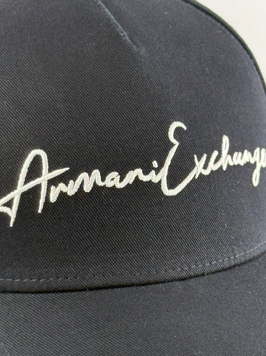GORRA ARMANI CURSIVA AZUL NAVY