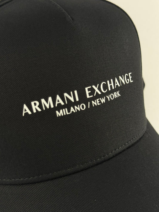 GORRA ARMANI MILANO NEGRO LOGO ESTAMAPADO