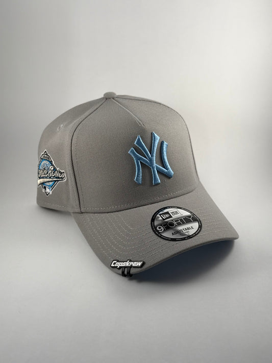GORRA NEW ERA YANKEES “WORD SERIES” GRAY N BLUE