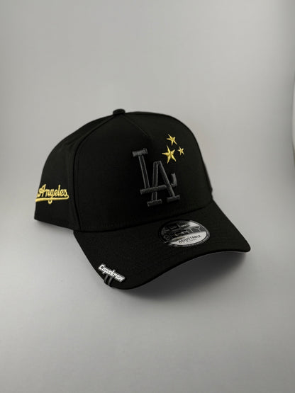 GORRA NEW ERA LOS ÁNGELES BLACK GOLD