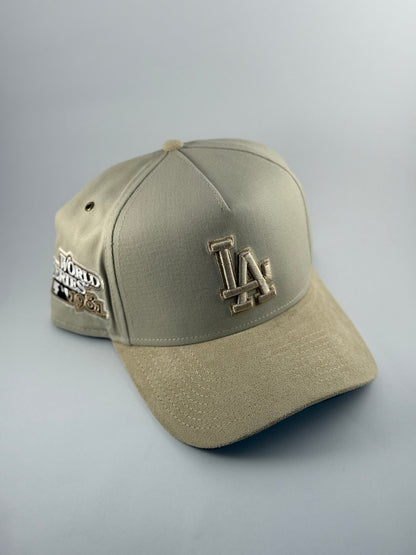 GORRA NEW ERA LOS ANGELES DODGERS 'CREAM SUEDE'