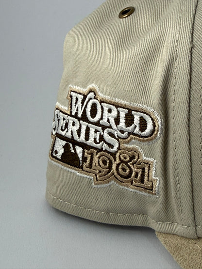 GORRA NEW ERA LOS ANGELES DODGERS 'CREAM SUEDE'