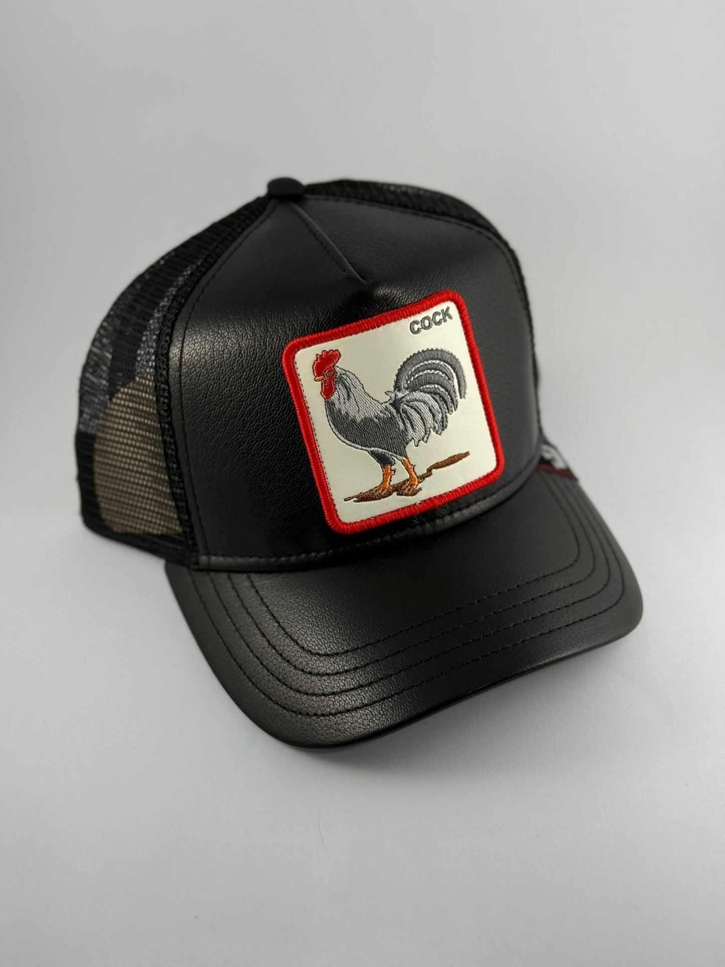 GORRA GOORIN COCK CUERO NEGRO