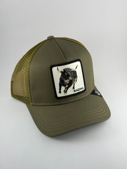 GORRA GOORIN RAGING TORO VERDE OLIVA