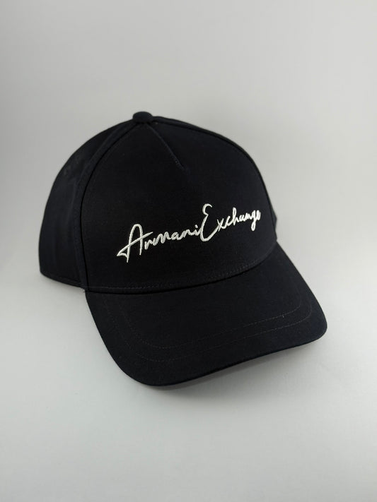 GORRA ARMANI CURSIVA AZUL NAVY