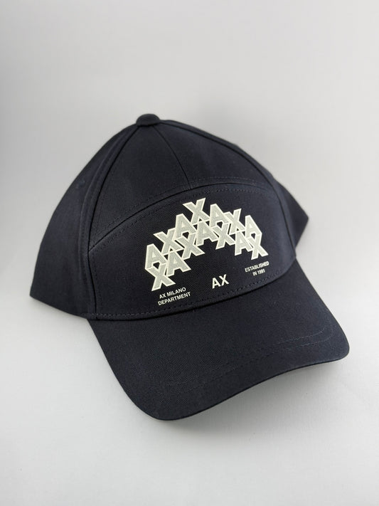 GORRA ARMANI MILANO AZUL NAVY ESTAMPADO