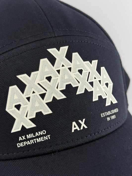GORRA ARMANI MILANO AZUL NAVY ESTAMPADO