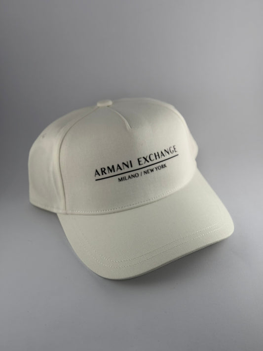 GORRA ARMANI MILANO BLANCO LOGO ESTAMPADO