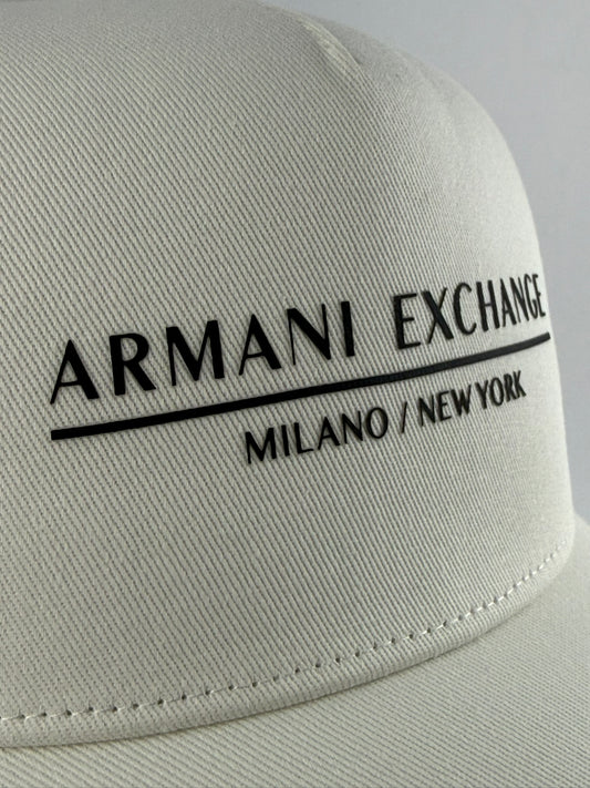 GORRA ARMANI MILANO BLANCO LOGO ESTAMPADO